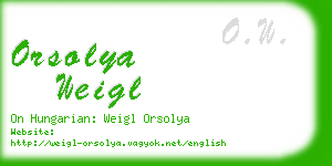 orsolya weigl business card